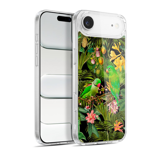 LebensArt Jungle Plants And Animals Parakeets Soft Gel Case for Apple iPhone 17 Air