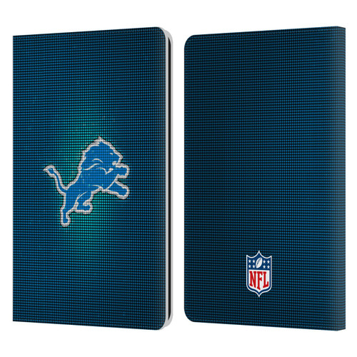 NFL Detroit Lions Artwork LED Leather Book Wallet Case Cover For Amazon Kindle Paperwhite 1 / 2 / 3