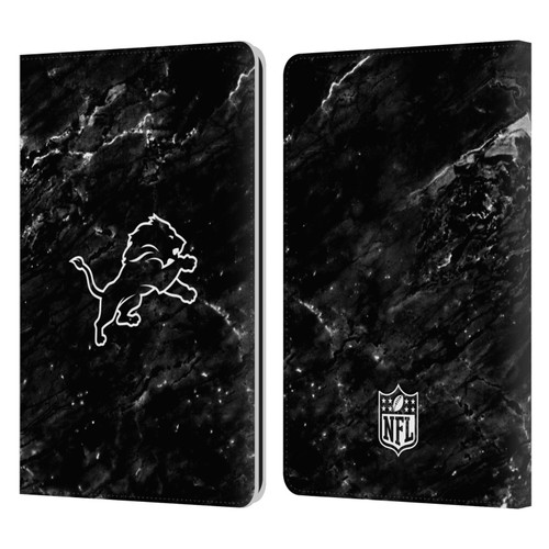 NFL Detroit Lions Artwork Marble Leather Book Wallet Case Cover For Amazon Kindle Paperwhite 1 / 2 / 3