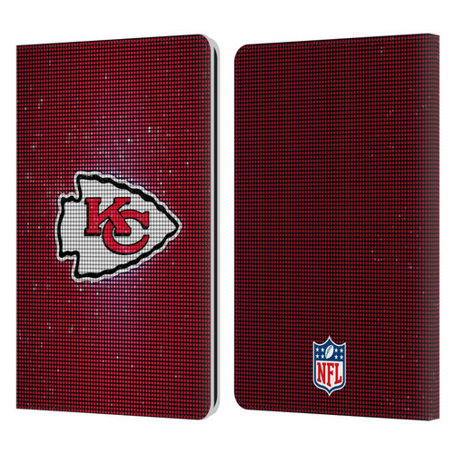 NFL Kansas City Chiefs Artwork LED Leather Book Wallet Case Cover For Amazon Kindle Paperwhite 1 / 2 / 3