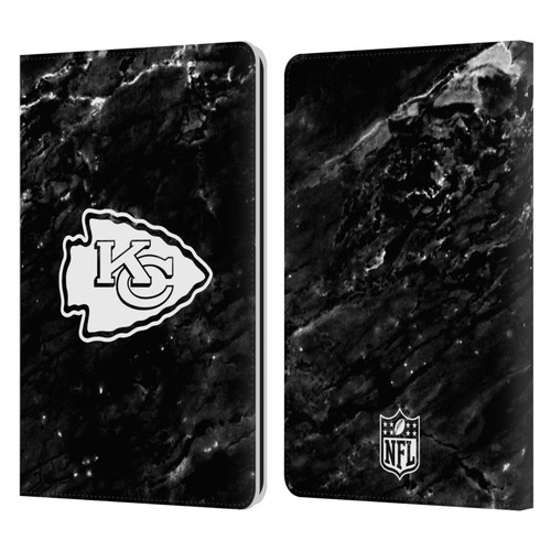 NFL Kansas City Chiefs Artwork Marble Leather Book Wallet Case Cover For Amazon Kindle Paperwhite 1 / 2 / 3
