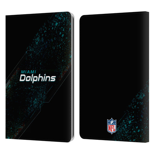 NFL Miami Dolphins Logo Blur Leather Book Wallet Case Cover For Amazon Kindle Paperwhite 1 / 2 / 3