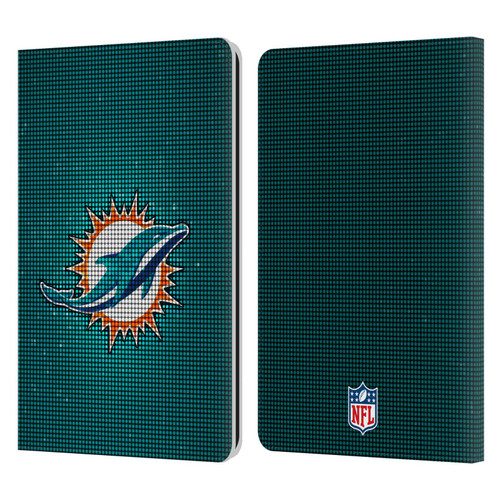 NFL Miami Dolphins Artwork LED Leather Book Wallet Case Cover For Amazon Kindle Paperwhite 1 / 2 / 3
