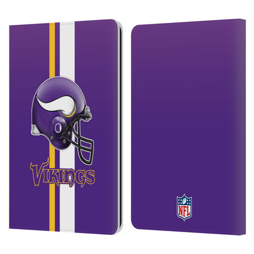 NFL Minnesota Vikings Logo Helmet Leather Book Wallet Case Cover For Amazon Kindle Paperwhite 1 / 2 / 3