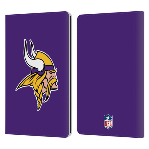 NFL Minnesota Vikings Logo Plain Leather Book Wallet Case Cover For Amazon Kindle Paperwhite 1 / 2 / 3