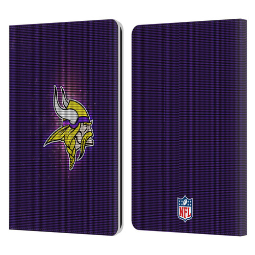 NFL Minnesota Vikings Artwork LED Leather Book Wallet Case Cover For Amazon Kindle Paperwhite 1 / 2 / 3
