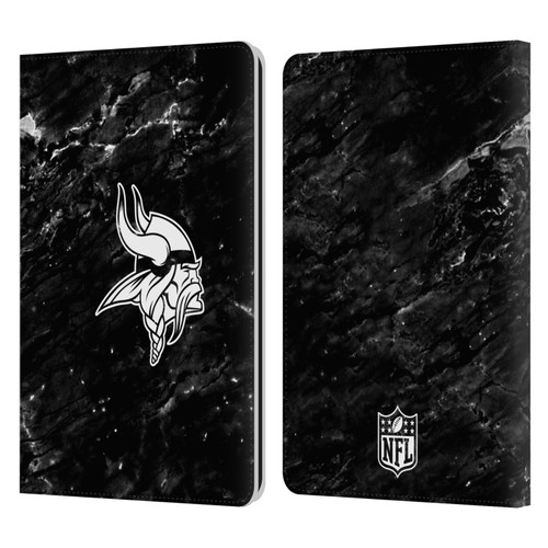 NFL Minnesota Vikings Artwork Marble Leather Book Wallet Case Cover For Amazon Kindle Paperwhite 1 / 2 / 3