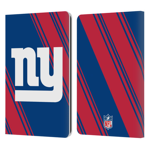 NFL New York Giants Artwork Stripes Leather Book Wallet Case Cover For Amazon Kindle Paperwhite 1 / 2 / 3