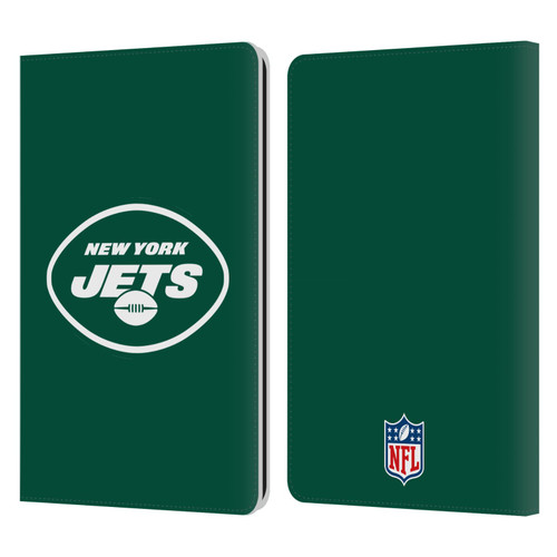 NFL New York Jets Logo Plain Leather Book Wallet Case Cover For Amazon Kindle Paperwhite 1 / 2 / 3