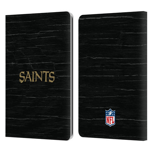 NFL New Orleans Saints Logo Distressed Look Leather Book Wallet Case Cover For Amazon Kindle Paperwhite 1 / 2 / 3