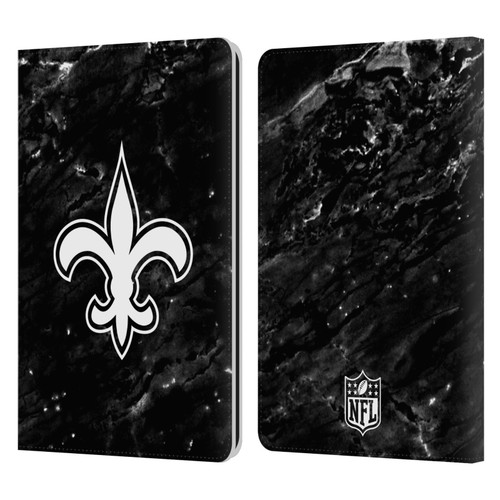 NFL New Orleans Saints Artwork Marble Leather Book Wallet Case Cover For Amazon Kindle Paperwhite 1 / 2 / 3