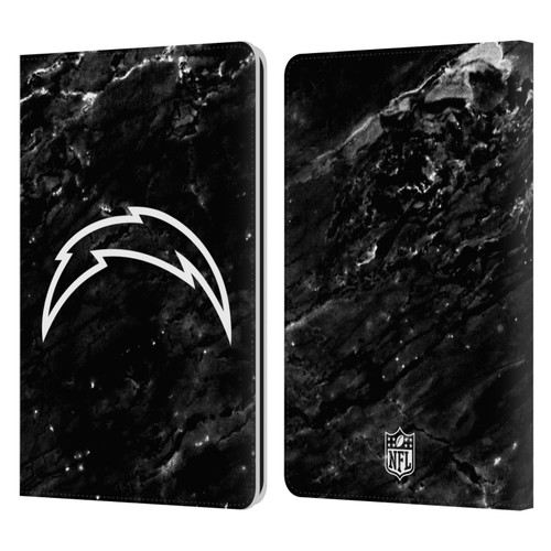 NFL Los Angeles Chargers Artwork Marble Leather Book Wallet Case Cover For Amazon Kindle Paperwhite 1 / 2 / 3