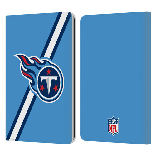 NFL Tennessee Titans Logo Stripes Leather Book Wallet Case Cover For Amazon Kindle Paperwhite 1 / 2 / 3