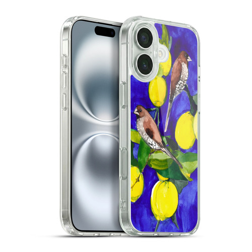 Mai Autumn Birds Lemon Tree Soft Gel Case for Apple iPhone 16 Plus & MagSafe
