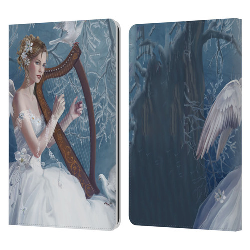 Nene Thomas Deep Forest Chorus Angel Harp And Dove Leather Book Wallet Case Cover For Amazon Kindle Paperwhite 1 / 2 / 3