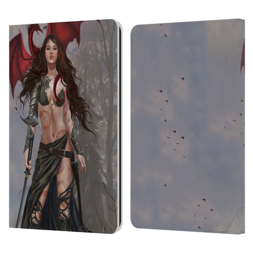 Nene Thomas Gothic Dragon Witch Warrior Sword Leather Book Wallet Case Cover For Amazon Kindle Paperwhite 1 / 2 / 3