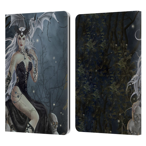 Nene Thomas Gothic Mad Queen Of Skulls Dragon Leather Book Wallet Case Cover For Amazon Kindle Paperwhite 1 / 2 / 3
