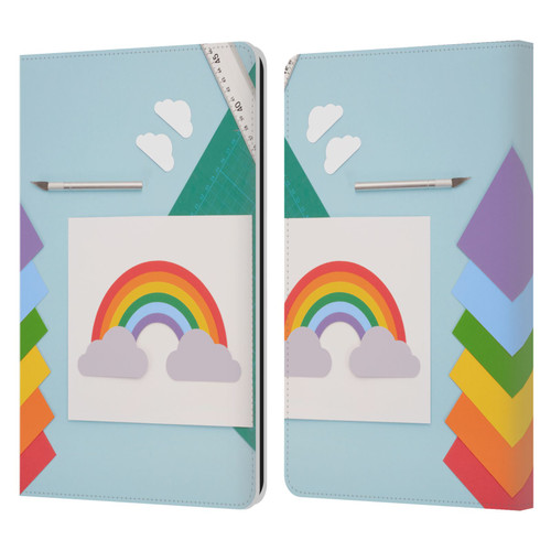 Pepino De Mar Rainbow Art Leather Book Wallet Case Cover For Amazon Kindle Paperwhite 1 / 2 / 3