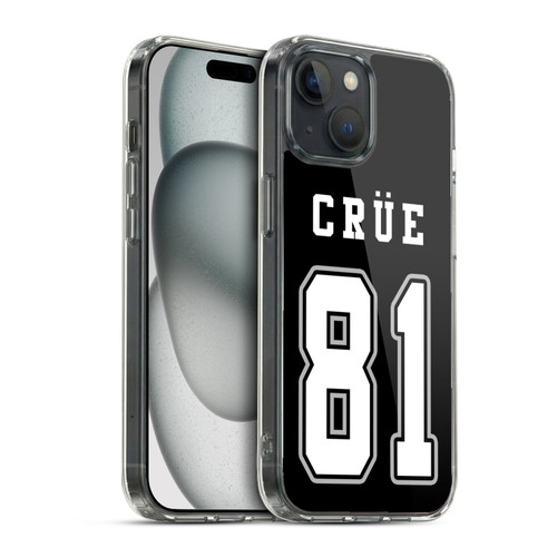 Motley Crue Logos Jersey Soft Gel Case for Apple iPhone 15 & MagSafe