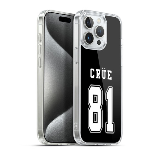 Motley Crue Logos Jersey Soft Gel Case for Apple iPhone 15 Pro Max & MagSafe