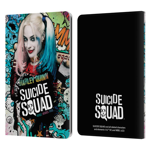 Suicide Squad 2016 Graphics Harley Quinn Poster Leather Book Wallet Case Cover For Amazon Kindle Paperwhite 1 / 2 / 3