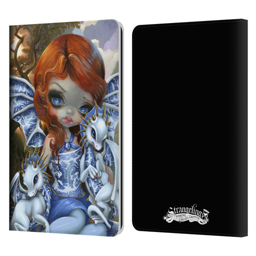 Strangeling Dragon Blue Willow Fairy Leather Book Wallet Case Cover For Amazon Kindle Paperwhite 1 / 2 / 3