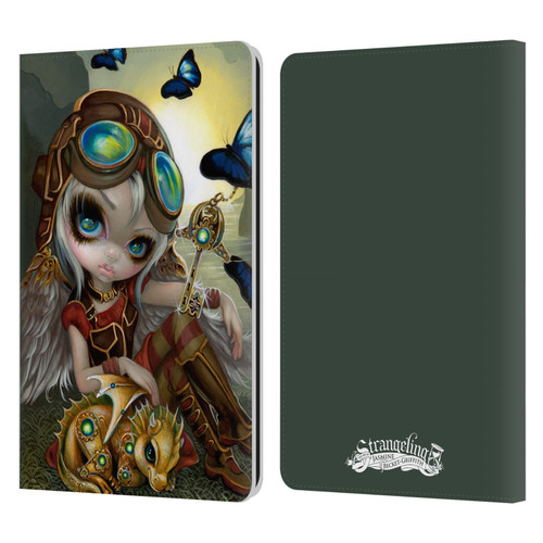 Strangeling Dragon Steampunk Fairy Leather Book Wallet Case Cover For Amazon Kindle Paperwhite 1 / 2 / 3
