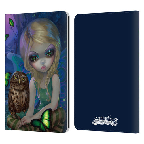 Strangeling Fairy Art Summer with Owl Leather Book Wallet Case Cover For Amazon Kindle Paperwhite 1 / 2 / 3