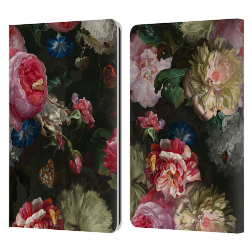 UtArt Antique Flowers Bouquet Leather Book Wallet Case Cover For Amazon Kindle Paperwhite 1 / 2 / 3