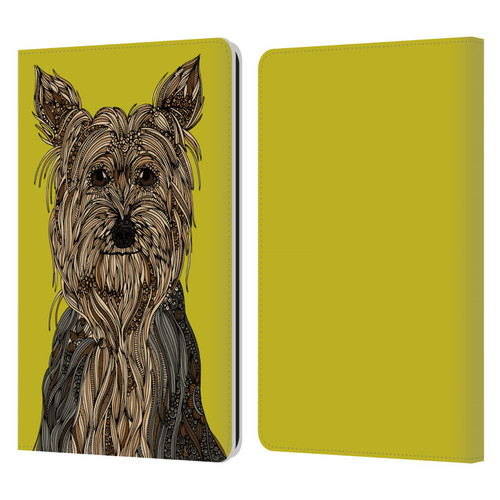 Valentina Dogs Yorkshire Terrier Leather Book Wallet Case Cover For Amazon Kindle Paperwhite 1 / 2 / 3