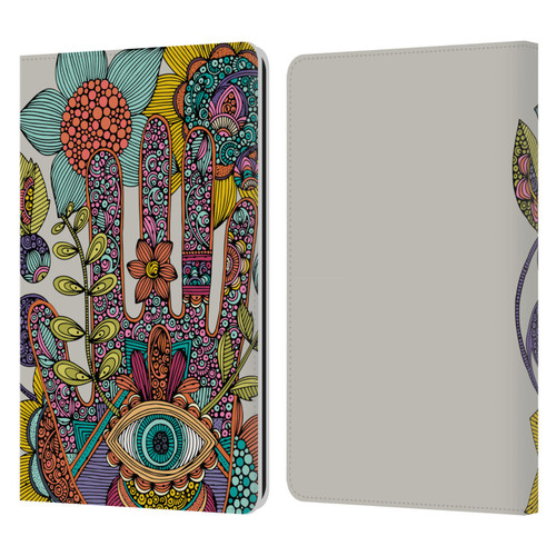 Valentina Symbols Illustration Hamsa Leather Book Wallet Case Cover For Amazon Kindle Paperwhite 1 / 2 / 3