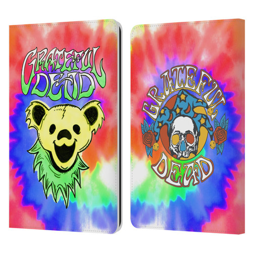 Grateful Dead Trends Bear Tie Dye Leather Book Wallet Case Cover For Amazon Kindle Paperwhite 1 / 2 / 3
