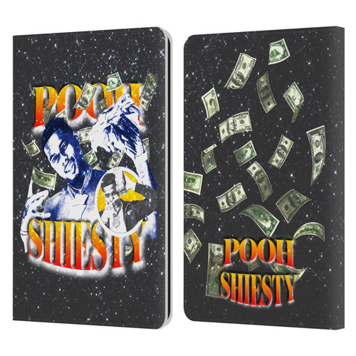 Pooh Shiesty Graphics Art Leather Book Wallet Case Cover For Amazon Kindle Paperwhite 1 / 2 / 3