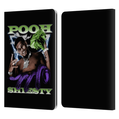 Pooh Shiesty Graphics Photo Leather Book Wallet Case Cover For Amazon Kindle Paperwhite 1 / 2 / 3