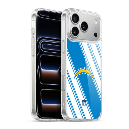 NFL Los Angeles Chargers Artwork Stripes Soft Gel Case for Apple iPhone 17 Pro Max