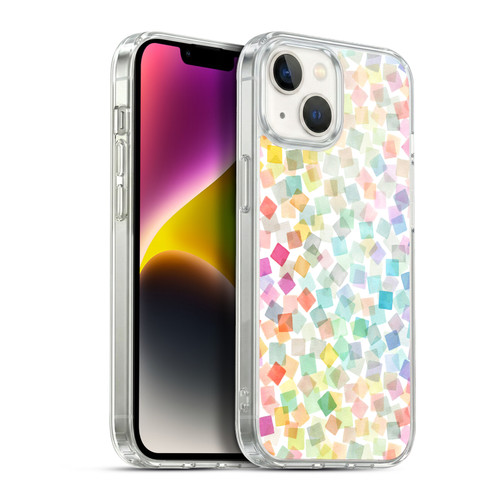 Ninola Mix Patterns Confetti Plaids Soft Gel Case for Apple iPhone 14