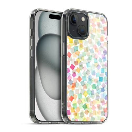 Ninola Mix Patterns Confetti Plaids Soft Gel Case for Apple iPhone 15 & MagSafe