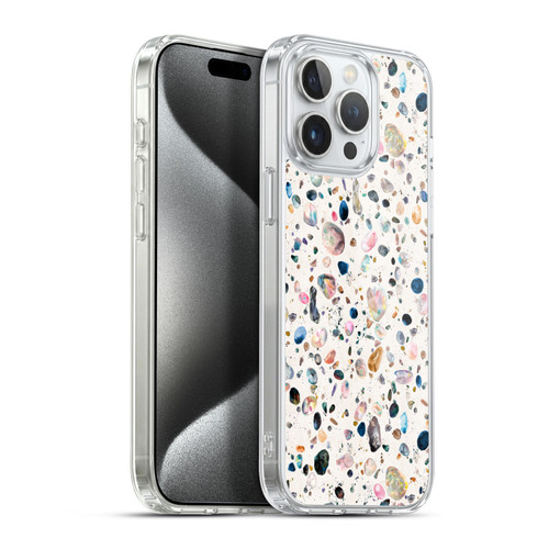 Ninola Mix Patterns Watercolor Terrazzo Soft Gel Case for Apple iPhone 15 Pro Max & MagSafe
