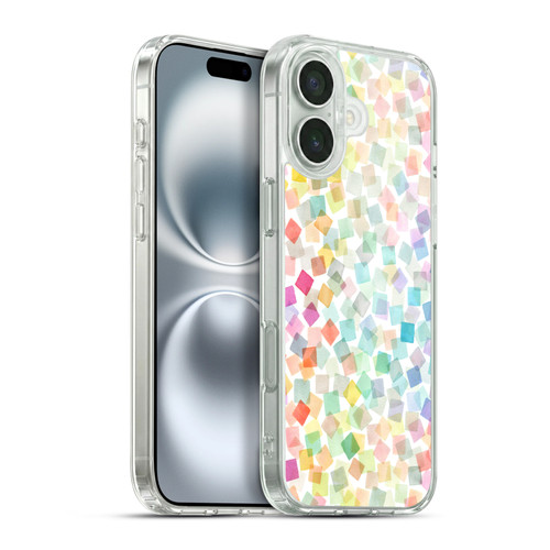 Ninola Mix Patterns Confetti Plaids Soft Gel Case for Apple iPhone 16 Plus & MagSafe