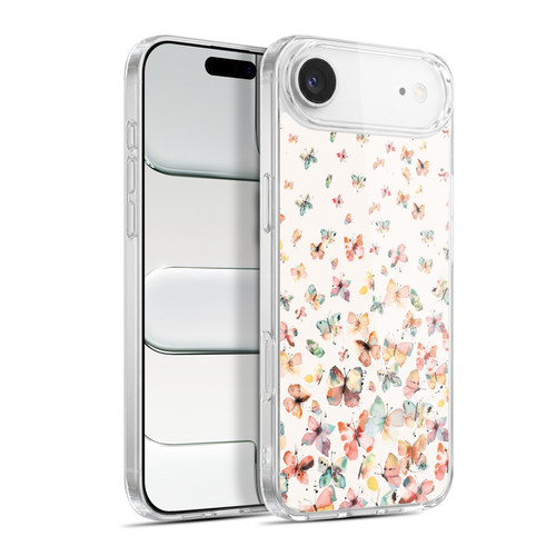 Ninola Mix Patterns Watercolor Butterflies Soft Gel Case for Apple iPhone 17 Air