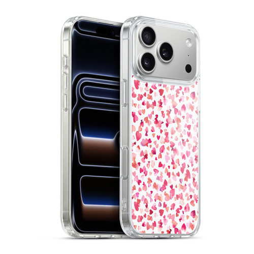 Ninola Mix Patterns Red Hearts Soft Gel Case for Apple iPhone 17 Pro Max
