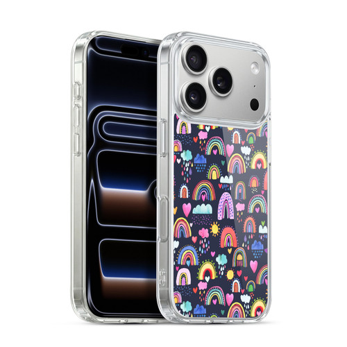 Ninola Mix Patterns Lovely Rainbows Soft Gel Case for Apple iPhone 17 Pro