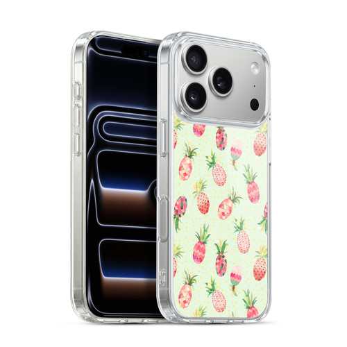 Ninola Mix Patterns Pineapple Lime Soft Gel Case for Apple iPhone 17 Pro