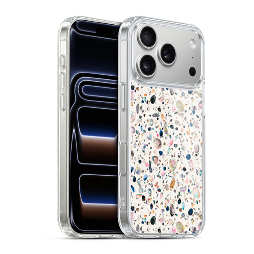 Ninola Mix Patterns Watercolor Terrazzo Soft Gel Case for Apple iPhone 17 Pro