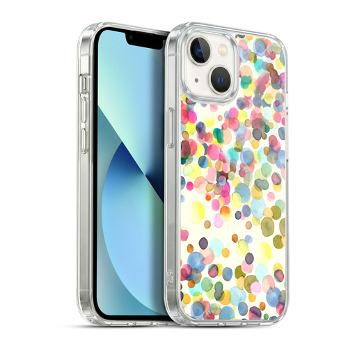 Ninola Watercolor Prints Dots Soft Gel Case for Apple iPhone 13