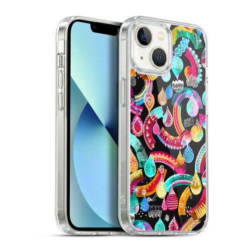Ninola Watercolor Prints Rainbow Lace Soft Gel Case for Apple iPhone 13