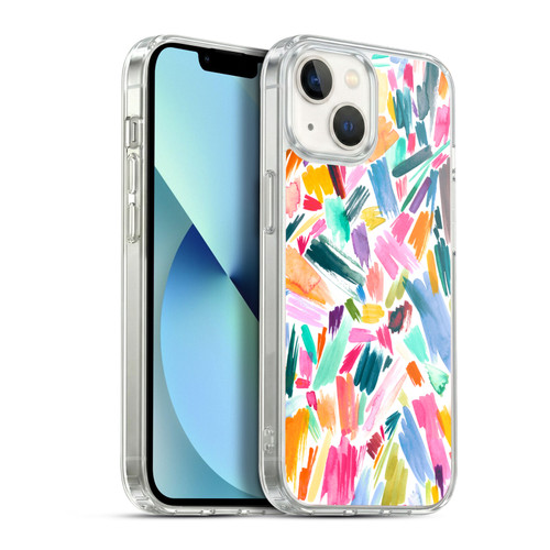 Ninola Watercolor Prints Scribble Soft Gel Case for Apple iPhone 13