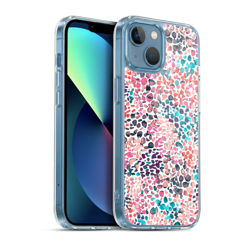 Ninola Watercolor Prints Speckled Painting Soft Gel Case for Apple iPhone 13 Mini & MagSafe