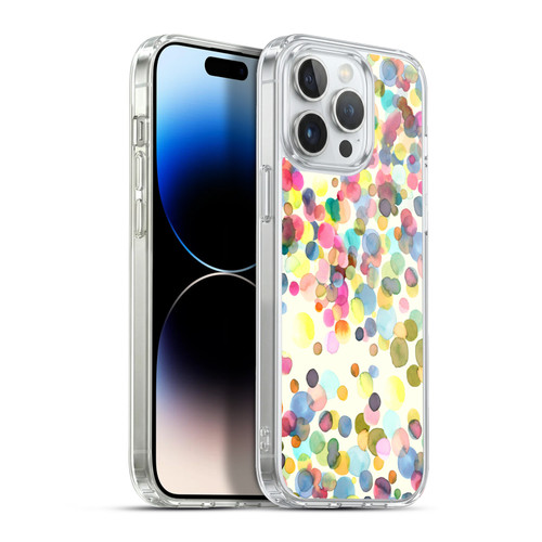 Ninola Watercolor Prints Dots Soft Gel Case for Apple iPhone 13 Pro Max & MagSafe