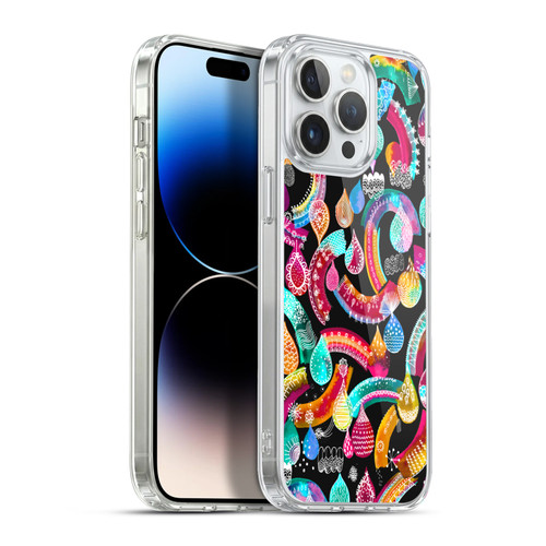 Ninola Watercolor Prints Rainbow Lace Soft Gel Case for Apple iPhone 13 Pro Max & MagSafe